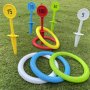 Kids' Outdoor Beach Playset - Numbered Ring Toss Game For Family Fun Durable Pp Material Perfect For Ages 3-6 Ideal Gift For Halloween & Christmas