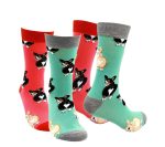 Puppy Pattern Crew Socks DS2