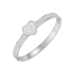 Yardley Cz Bangle Stainless Steel Clip Open Bangle Size Length: 16.5CM : 7-14 Days