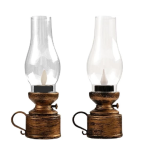 Ashcomonline Simulated Lamp LED Candle Lamp Post Light Outdoor Lamp