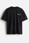 Oversized Fit T-Shirt - Black Fender
