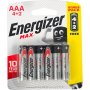Energizer Max Aaa Battery 6 Pack 4+2 Free E301623500