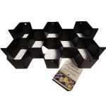 Black Plastic Drawer Organiser - 8 Compartments