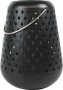 Flaming LED Candle Lantern Light Battery Operated Black