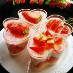 H-select Acrylic Dessert Cup Heart Stand & Lid 100ML 1X10