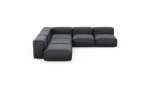 Five Module Corner Sofa - Velvet - Dark Grey - 283CM X 283CM