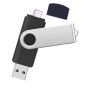USB 3.0 64GB Type-c & Usb-a Otg Flash Drive Metal Swivel