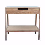 Hudson Pedestal - Cotton White Finish