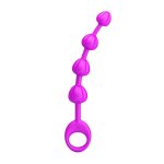 Baile Pretty Love Rippled Silicone Anal Beads