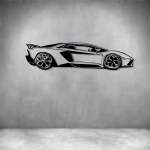 Lambo Side View - Grey L 1000MM