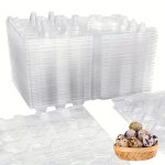 50PCS 25PCS Quail Egg Cartons 12 Grids Small Egg Storage Holders Quail Eggs Bulk Carton Trays For Small Eggs Quail Pheasant Pige