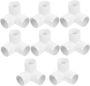 8PCS Pvc Elbow Pipe Connector Water Hose Fittings For Heavy-duty