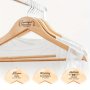 Custom Engraved Wooden Wedding Hanger - Personalized Bridal & Groom Clothes Rack Unique Bridesmaid Gift With Your Name