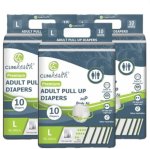 3 X Adult Pull Up Diapers Large Pant Diapers - L