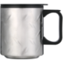 Silver Checker Plate Camping Mug