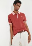 Polo Vish Jacquard Short Sleeve Golfer - Brick