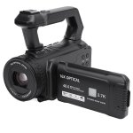 DV-Z1 48MP HD Video Camera Camcorder With 16X Optical Zoom & 2.7K Video Resolution – 4" Ips Touch Screen Remote Control Perfect