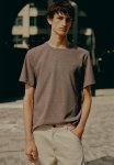 Regular Fit Waffled T-Shirt - Dark Beige