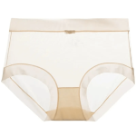 Women's Quick-dry Silk Panties - Sexy Breathable Lingerie For Spring & Summer Monochromatic Design