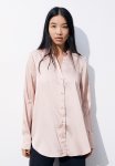 Mama Before & After Tie-belt Shirt - Light Pink