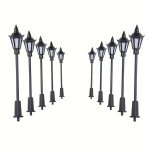 3PCS 3V LED Model Light 7.01CM Building Model Yard Light For Sand Plate Model Building Handmade Diy Model Scene Train Birthday G
