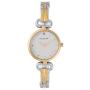 Womens Two Tone Bracelet White Dial Watch