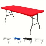 1PC Polyester Rectangular Elastic Table Cover Can Be Washed And Elastic Universal Rectangular Tablecloth Protective Cover Suitab