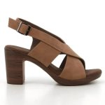 Tharin Block Sandal Heel - Taupe - 8