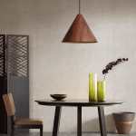Conica Pendant Light Wood Oak Walnut - Oak Large