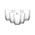 Echo 6 Piece 250ML Water Glass Set Clear