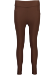 Comfortable Brown Ribbed Active Leggings - L Brown