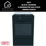 Defy 60CM 4 Burner Gas Stove - DGS670