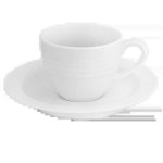 Arctic White Espresso Stackable Cup And Saucer 100ML