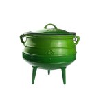 Pot Green Enamel 3-LEG No. 3