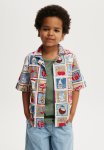 Cotton On Cabana Short Sleeve Shirt - White multi Santa Post Card