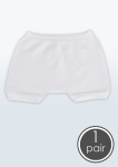 Smartknitkids Boys' Seamless Boxer Briefs - White - Small