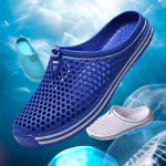 Men's Solid Eva Trendy Breathable Clogs Comfy Non Slip Soft Sole Shoes