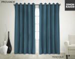 Simon Baker Provance Eyelet Curtain French Blue Various Lengths - French Blue W 265 X L 250CM
