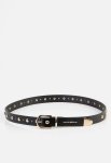 Sissy Boy Womens Slimsy Belt In Black With Gold - Black L