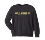 Men’s Trophy Bar & Shield Crew Neck Sweatshirt – Harley Black