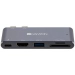 Canyon Hub DS-5 5IN1 Thunderbolt 3 4K Space Grey CNS-TDS05DG