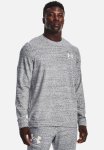 Under Armour Ua Rival Terry Lc Crew Sweatshirt - Light Heather onyx White