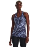 Women's Heatgear Armour Racer Print Tank - Tempered Steel LG