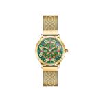 Womens Watch Kaleidoscope Dragonfly Silver Green - 33MM