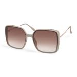 Beige Classic Square Frame Sunglasses