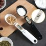 1PC Electronic Measuring Spoon Kitchen Scale Digital Measuring Scale Spoon 0.1G-500G Lcd Display Digital Weight Measuring Spoon Portable Measuring Spoon Pet Food Measuring Scoop