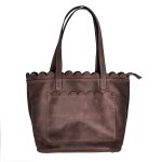 Large Genuine Leather Scallop Tote – My Sarie Marais