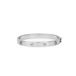 Miller Stud Hinge Bracelet – Silver