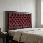 Tufted Upholstered Headboard With Wooden Frame - King