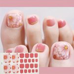 Star Pattern Glitter Nail Stickers & Decals Pet Self-adhesive Nail Art For Toenails And Fingernails Fantasy Theme With Oval Shap